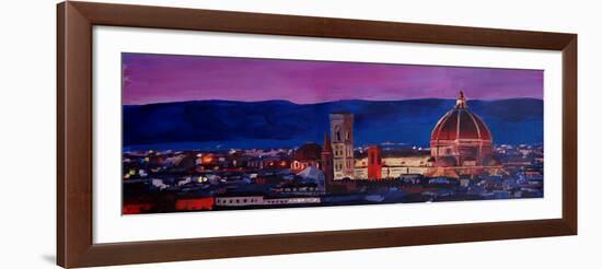 Florence Skyline with Santa Maria del Fiore-Markus Bleichner-Framed Art Print