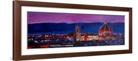 Florence Skyline with Santa Maria del Fiore-Markus Bleichner-Framed Art Print