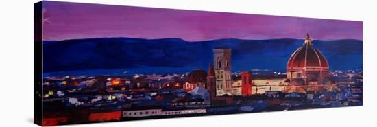 Florence Skyline with Santa Maria del Fiore-Markus Bleichner-Stretched Canvas