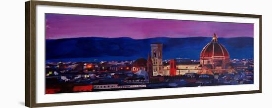 Florence Skyline with Santa Maria del Fiore-Markus Bleichner-Framed Premium Giclee Print