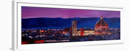 Florence Skyline with Santa Maria del Fiore-Markus Bleichner-Framed Premium Giclee Print