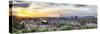 Florence Sunset Panorama, Tuscany, Italy-George Oze-Stretched Canvas