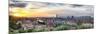 Florence Sunset Panorama, Tuscany, Italy-George Oze-Mounted Photographic Print