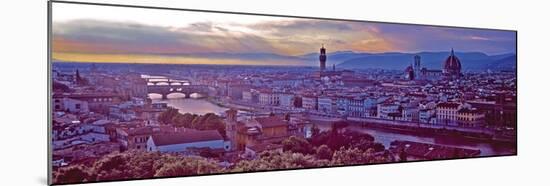 Florence Sunset-Derek Harris-Mounted Giclee Print