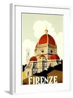 Florence Travel Poster, C.1930-null-Framed Giclee Print