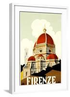 Florence Travel Poster, C.1930-null-Framed Giclee Print