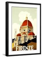 Florence Travel Poster, C.1930-null-Framed Giclee Print