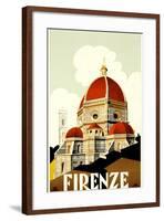 Florence Travel Poster, C.1930-null-Framed Giclee Print