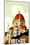 Florence Travel Poster, C.1930-null-Mounted Giclee Print