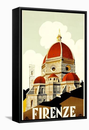 Florence Travel Poster, C.1930-null-Framed Stretched Canvas