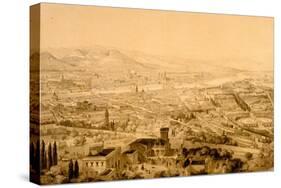 Florence, View from Above Bellosguardo-Alfred Guesdon-Stretched Canvas