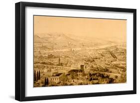 Florence, View from Above Bellosguardo-Alfred Guesdon-Framed Giclee Print