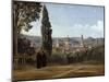 Florence, View from the Boboli Gardens, 1835-1840-Jean-Baptiste-Camille Corot-Mounted Giclee Print