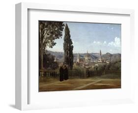 Florence, View from the Boboli Gardens, 1835-1840-Jean-Baptiste-Camille Corot-Framed Giclee Print