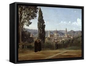 Florence, View from the Boboli Gardens, 1835-1840-Jean-Baptiste-Camille Corot-Framed Stretched Canvas