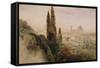 Florence-Carl Frederic Aagaard-Framed Stretched Canvas