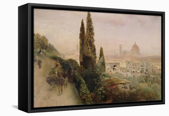 Florence-Carl Frederic Aagaard-Framed Stretched Canvas