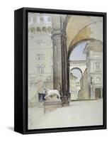 Florence-John Frederick Lewis-Framed Stretched Canvas