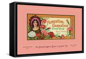 Florentine Carnation Toilet Soap-null-Framed Stretched Canvas