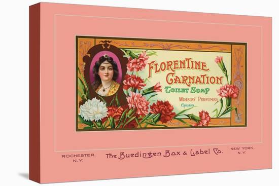 Florentine Carnation Toilet Soap-null-Stretched Canvas