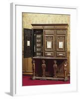 Florentine Furniture Inlaid with Mother of Pearl and Ivory, Italy-null-Framed Giclee Print