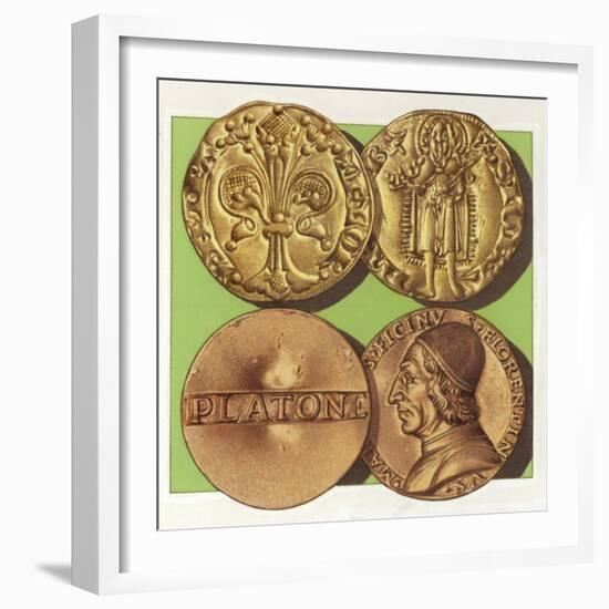 Florentine Gold Coins from Renaissance Italy-Pat Nicolle-Framed Giclee Print