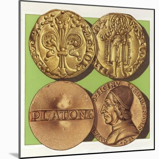 Florentine Gold Coins from Renaissance Italy-Pat Nicolle-Mounted Giclee Print