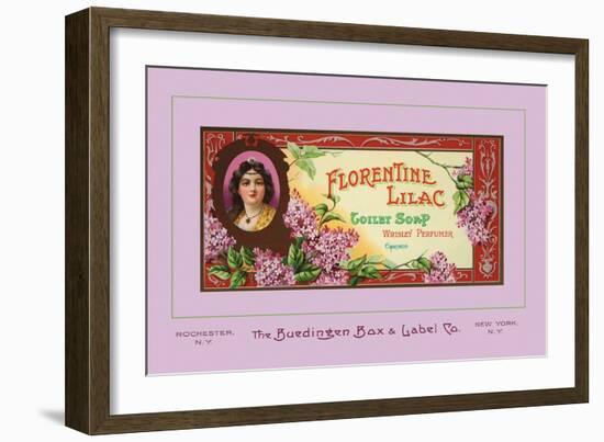 Florentine Lilac Toilet Soap-null-Framed Art Print