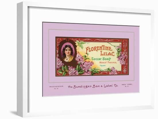 Florentine Lilac Toilet Soap-null-Framed Art Print