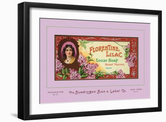 Florentine Lilac Toilet Soap-null-Framed Art Print