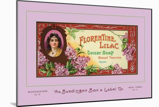 Florentine Lilac Toilet Soap-null-Mounted Art Print