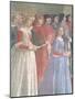Florentine Onlookers, from the Cycle of St. Francis, Sassetti Chapel, 1483-Domenico Ghirlandaio-Mounted Giclee Print