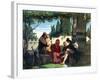 Florentine Troubadours in the 14th Century, 1860-Vincenzo Cabianca-Framed Giclee Print