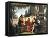 Florentine Troubadours-Vincenzo Cabianca-Framed Stretched Canvas