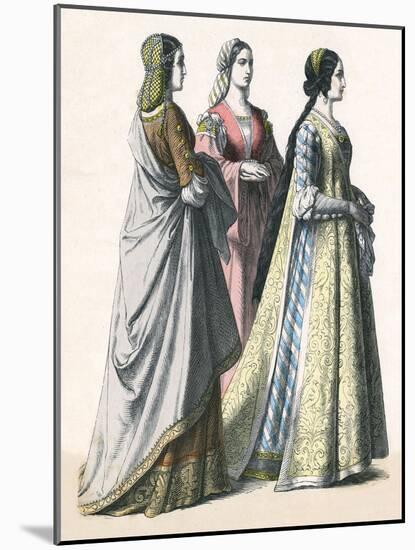 Florentine Women C.1425-null-Mounted Art Print