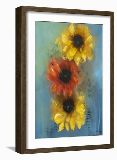 Flores, 2021 (Oil on Canvas)-Victoria Montesinos-Framed Giclee Print