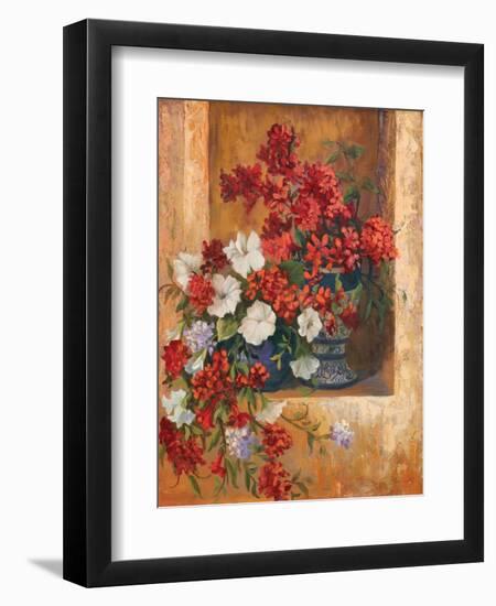 Flores de España I-Linda Wacaster-Framed Art Print