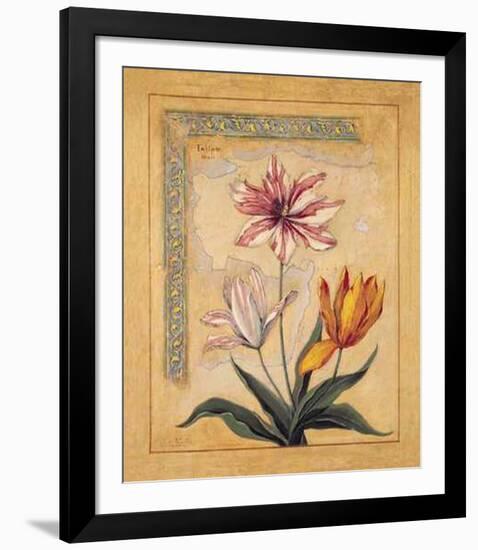 Flores Exoticas y Mapas I-Javier Fuentes-Framed Art Print