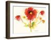 Flores Rojas IV-Shirley Novak-Framed Art Print