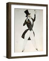 Florestan, Design for a Costume for the Ballet Carnival Composed by Robert Schumann, 1919-Leon Bakst-Framed Giclee Print