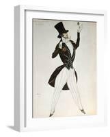 Florestan, Design for a Costume for the Ballet Carnival Composed by Robert Schumann, 1919-Leon Bakst-Framed Giclee Print