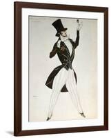 Florestan, Design for a Costume for the Ballet Carnival Composed by Robert Schumann, 1919-Leon Bakst-Framed Giclee Print