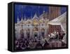 Florian, Piazza Di San Marco-Rosemary Lowndes-Framed Stretched Canvas