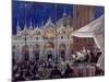 Florian, Piazza Di San Marco-Rosemary Lowndes-Mounted Giclee Print