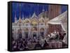 Florian, Piazza Di San Marco-Rosemary Lowndes-Framed Stretched Canvas