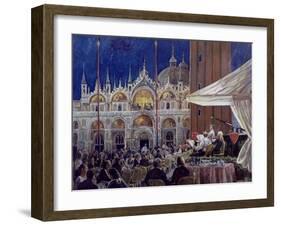 Florian, Piazza Di San Marco-Rosemary Lowndes-Framed Giclee Print