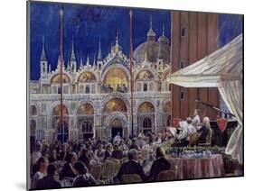 Florian, Piazza Di San Marco-Rosemary Lowndes-Mounted Giclee Print