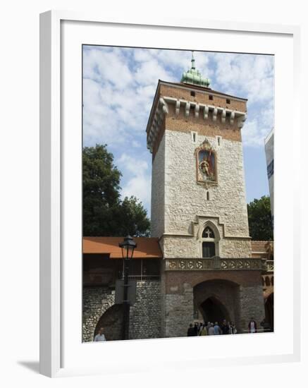 Florian's Gate on the Old City Walls, Krakow (Cracow), Unesco World Heritage Site, Poland-R H Productions-Framed Photographic Print