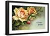 Floribunda Roses-null-Framed Art Print