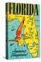 Florida, America's Playground-null-Stretched Canvas